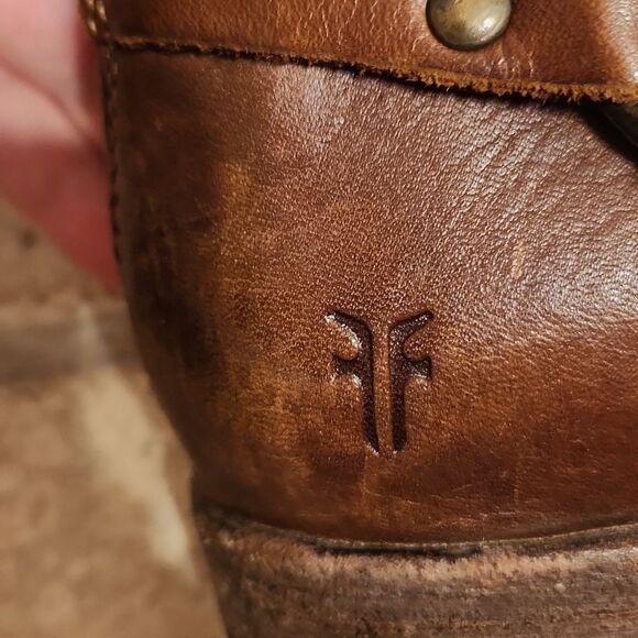 Frye Women's Phillip Harness Dark Brown Tall Brown Riding Boots Size 8.5 - Picture 7 of 14